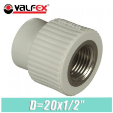 Муфта с внутренней резьбой Valfex 20x1/2"